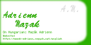 adrienn mazak business card