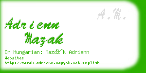 adrienn mazak business card